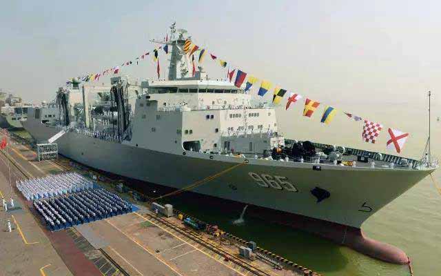 中國首艘大型補給艦（4萬噸級）就位，航母編隊"如虎添翼"